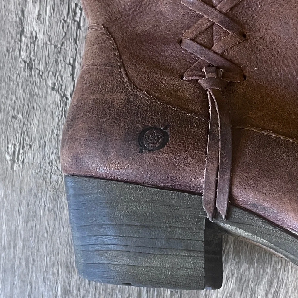 FINAL PRICE Born Leather Brown Boots - Picture 2 of 6